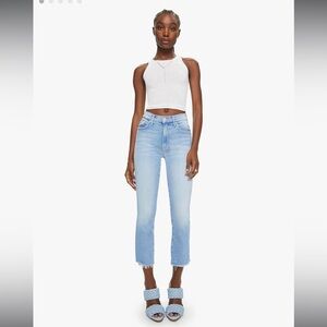 Mother The Insider Crop Step Fray in Limited Edition